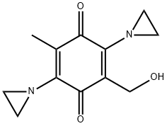 2,5-二(1-氮丙啶基)-3-(羟甲基)-6-甲基-2,5-环己二烯-1,4-二酮 结构式