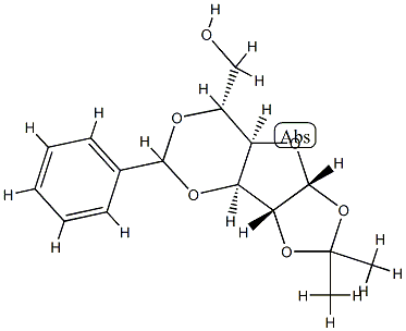 3,5-O-亚苄基-1,2-O-异亚丙基-Α-D-呋喃葡糖, 22164-09-6, 结构式