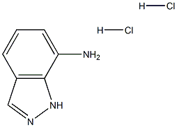 1H-indazol-7-amine dihydrochloride 化学構造式