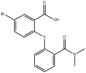 5-bromo-2-[[2-[(dimethylamino)carbonyl]phenyl]thio]