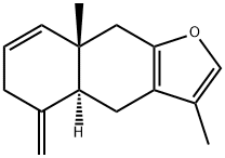 (4aS)-4,4a,5,6,8a,9-Hexahydro-3,8aβ-dimethyl-5-methylenenaphtho[2,3-b]furan,2221-88-7,结构式