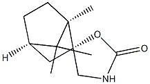 Spiro[bicyclo[2.2.1]heptane-2,5-oxazolidin]-2-one, 1,7,7-trimethyl-, (1R,2R,4R)- Struktur