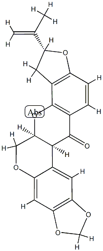 (2R)-2,3,4aβ,11bβ-テトラヒドロ-2-(1-メチルエテニル)[1,3]ジオキソロ[6,7][1]ベンゾピラノ[3,4-b]フロ[2,3-h][1]ベンゾピラン-12(5H)-オン