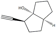 3a(1H)-Pentalenol, 3-ethynylhexahydro-, (3R,3aS,6aR)-rel- (9CI) Struktur