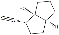 3a(1H)-Pentalenol, 3-ethynylhexahydro-, (3R,3aR,6aS)-rel- (9CI) Struktur
