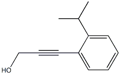 2-Propyn-1-ol,3-[2-(1-methylethyl)phenyl]-(9CI) Structure