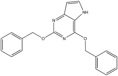 5H-Pyrrolo3,2-dpyrimidine, 2,4-bis(phenylmethoxy)- Structure