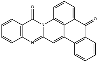 ナフト[1',2',3':4,5]キノ[2,1-b]キナゾリン-5,10-ジオン 化学構造式