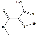 1H-1,2,3-Triazole-4-carboxamide,5-amino-N-methyl-(9CI) Struktur