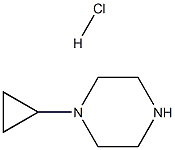 1-cyclopropylpiperazine hydrochloride 化学構造式