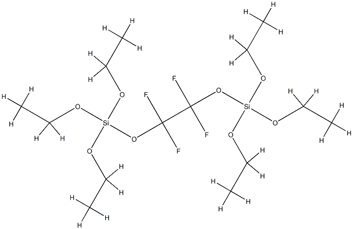 PERFLUOROPOLYETHER, SILYLTRIETHOXY TERMINATED Struktur