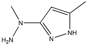 1H-Pyrazole,3-(hydrazinomethyl)-5-methyl-(9CI) Structure
