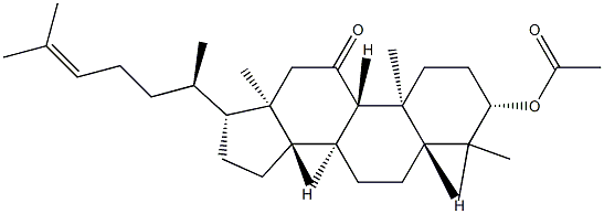 3β-(Acetyloxy)-5α-lanost-24-en-11-one 结构式