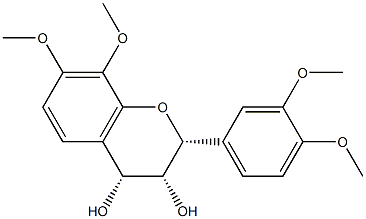 (2R)-3,4-Dihydro-7,8-dimethoxy-2α-(3,4-dimethoxyphenyl)-2H-1-benzopyran-3α,4α-diol,22425-59-8,结构式