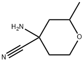 2H-Pyran-4-carbonitrile,4-aminotetrahydro-2-methyl-(9CI) Struktur