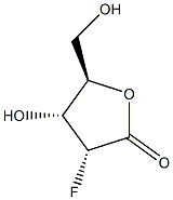 D-Ribonic acid, 2-deoxy-2-fluoro-, gamma-lactone (9CI) 化学構造式