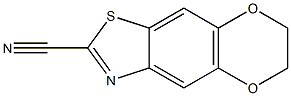 [1,4]Dioxino[2,3-f]benzothiazole-2-carbonitrile,6,7-dihydro-(9CI) Struktur