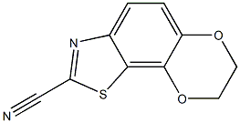 [1,4]Dioxino[2,3-g]benzothiazole-2-carbonitrile,7,8-dihydro-(9CI) Struktur