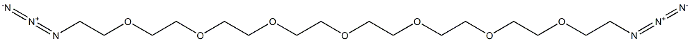 1,23-ジアジド-3,6,9,12,15,18,21-ヘプタオキサトリコサン 化学構造式
