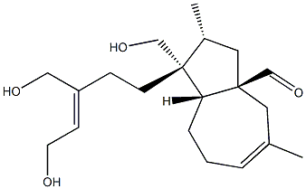 (1R)-1,2,3,3a,4,7,8,8aβ-Octahydro-1-[(Z)-5-hydroxy-3-hydroxymethyl-3-pentenyl]-1α-hydroxymethyl-2α,5-dimethyl-3aβ-azulenecarbaldehyde Structure