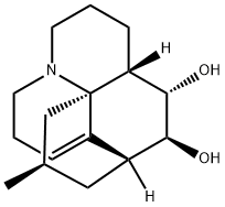 (5β,6α,15R)-11,12-ジデヒドロ-15-メチルリコポダン-5,6-ジオール 化学構造式
