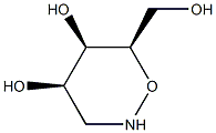 2H-1,2-Oxazine-4,5-diol, tetrahydro-6-(hydroxymethyl)-, (4R,5R,6R)-rel- (9CI) Struktur