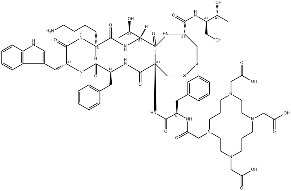 TETA-Octreotide acetate 结构式