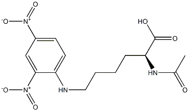 N(2)-acetyl-N(6)-(2,4-dinitrophenyl)lysine Structure