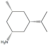 Cyclohexanamine, 3-methyl-5-(1-methylethyl)-, (1R,3R,5S)-rel- (9CI) Struktur