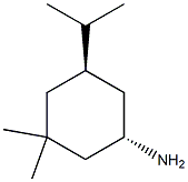 Cyclohexanamine, 3,3-dimethyl-5-(1-methylethyl)-, (1R,5S)-rel- (9CI) Structure