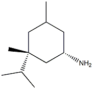 Cyclohexanamine, 3,5-dimethyl-3-(1-methylethyl)-, (1R,3S)-rel- (9CI) Struktur