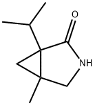 3-Azabicyclo[3.1.0]hexan-2-one,5-methyl-1-(1-methylethyl)-(9CI) Struktur