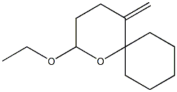 1-Oxaspiro[5.5]undecane,2-ethoxy-5-methylene-(9CI) Structure