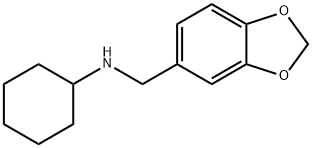 N-(2H-1,3-benzodioxol-5-ylmethyl)cyclohexanamine Structure