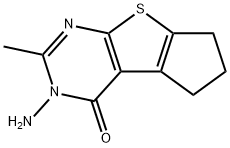 5-AMINO-6-METHYL-1,2,3,5-TETRAHYDRO-8-THIA-5,7-DIAZA-CYCLOPENTA[A]INDEN-4-ONE Structure