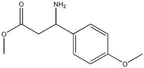3-氨基-3-(4-甲氧基苯基)丙酸甲酯,227319-36-0,结构式