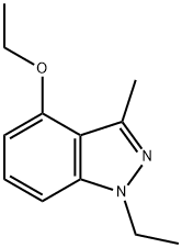 1H-Indazole,4-ethoxy-1-ethyl-3-methyl-(9CI),227323-64-0,结构式