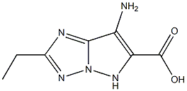 1H-Pyrazolo[1,5-b][1,2,4]triazole-6-carboxylicacid,7-amino-2-ethyl-(9CI) 结构式