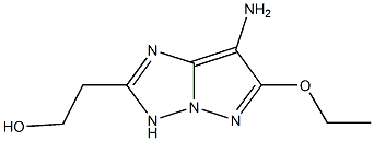 1H-Pyrazolo[1,5-b][1,2,4]triazole-2-ethanol,7-amino-6-ethoxy-(9CI) Struktur
