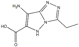 1H-Pyrazolo[5,1-c]-1,2,4-triazole-6-carboxylicacid,7-amino-3-ethyl-(9CI) Struktur