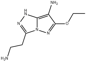 1H-Pyrazolo[5,1-c]-1,2,4-triazole-3-ethanamine,7-amino-6-ethoxy-(9CI) Struktur