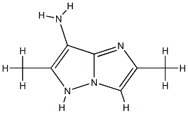 1H-Imidazo[1,2-b]pyrazol-7-amine,2,6-dimethyl-(9CI) Struktur