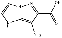 1H-Imidazo[1,2-b]pyrazole-6-carboxylicacid,7-amino-(9CI) Struktur