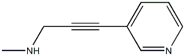 2-Propyn-1-amine,N-methyl-3-(3-pyridinyl)-(9CI) 结构式