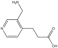 4-Pyridinepropanoicacid,3-(aminomethyl)-(9CI) 化学構造式