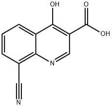 3-Quinolinecarboxylicacid,8-cyano-4-hydroxy-(9CI) Structure