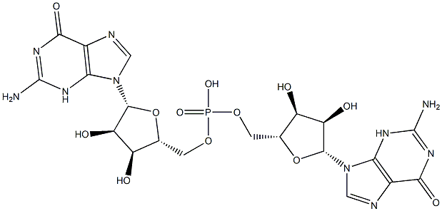 guanylyl 2'-5' guanosine 化学構造式