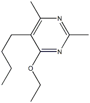 Pyrimidine,5-butyl-4-ethoxy-2,6-dimethyl-(9CI) Struktur