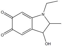 5,6-Indolinedione,1-ethyl-3-hydroxy-2-methyl-(7CI,8CI) 结构式