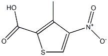 2-Thiophenecarboxylicacid,3-methyl-4-nitro-(9CI) Struktur